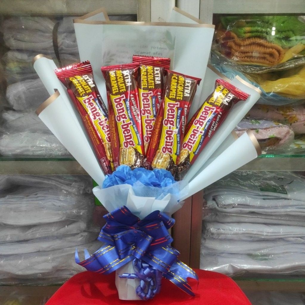 

RB Buket coklat beng beng isi 3 dan isi 5