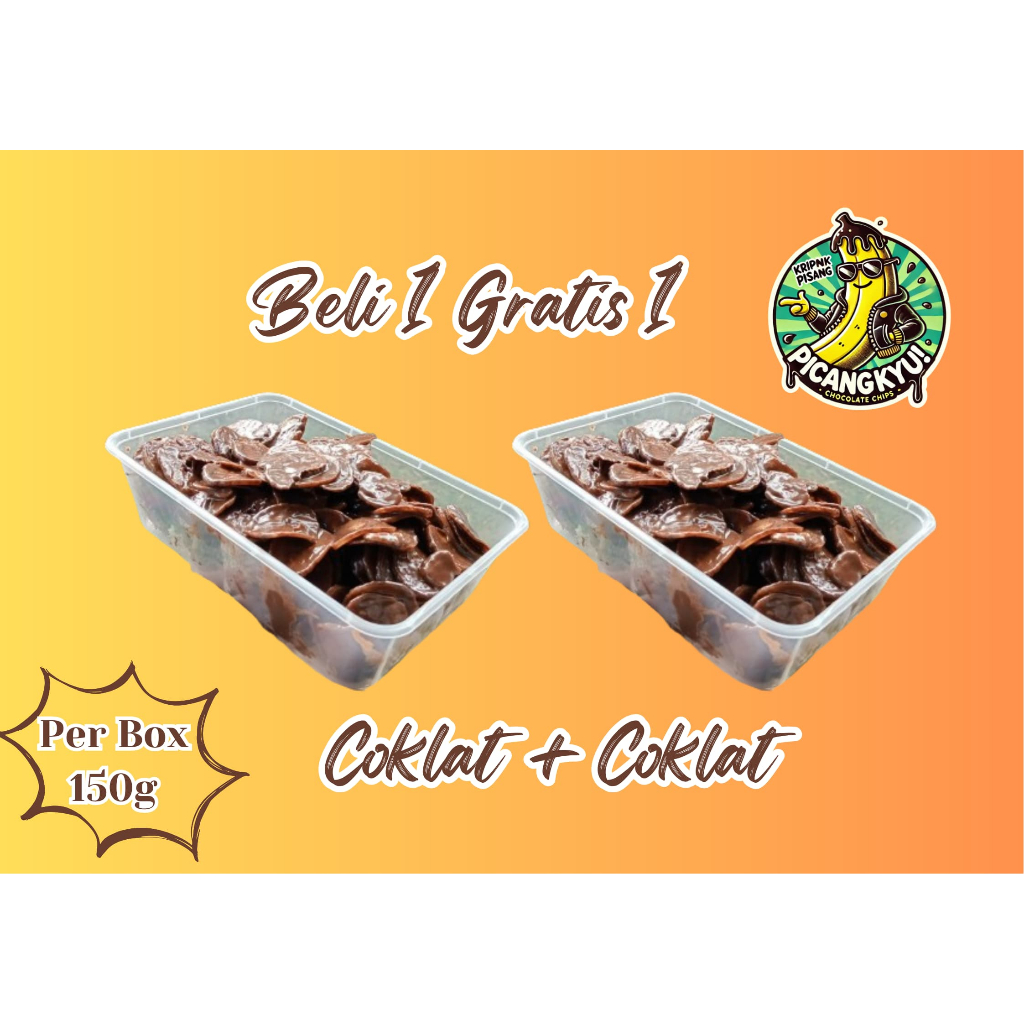 

Kripik Pisang Lumer Rasa Coklat Beli 1 Gratis 1