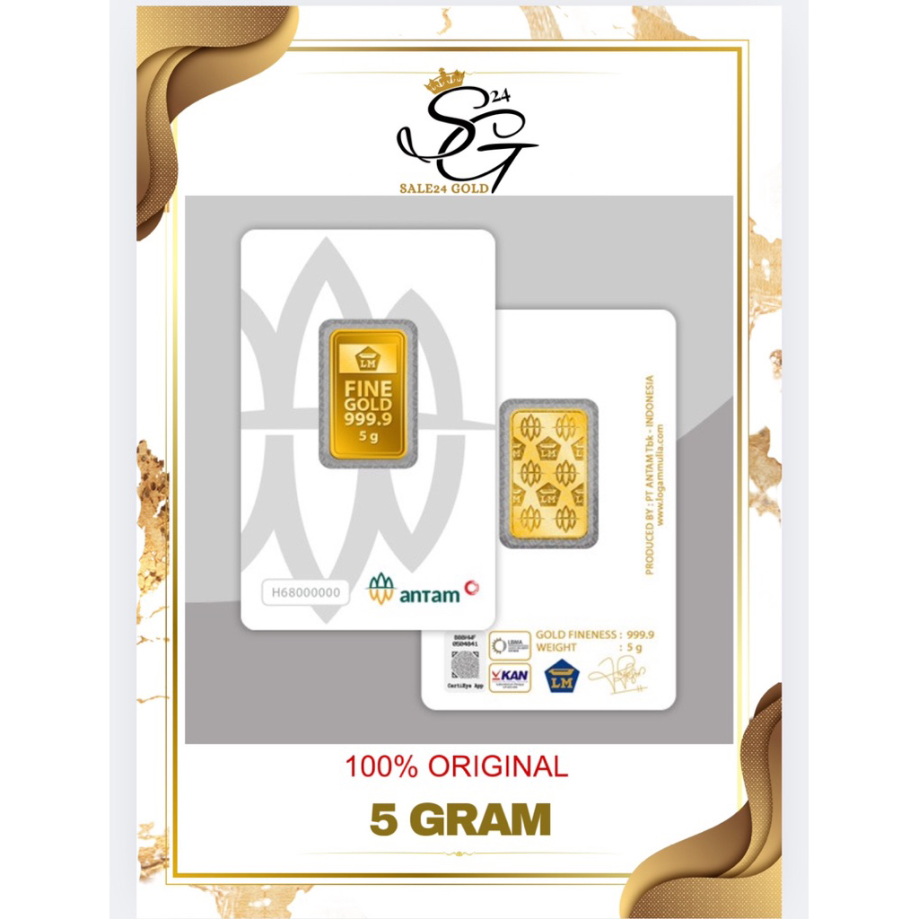 SALE EMAS LM ANTAM (5gram) 100% ORIGINAL