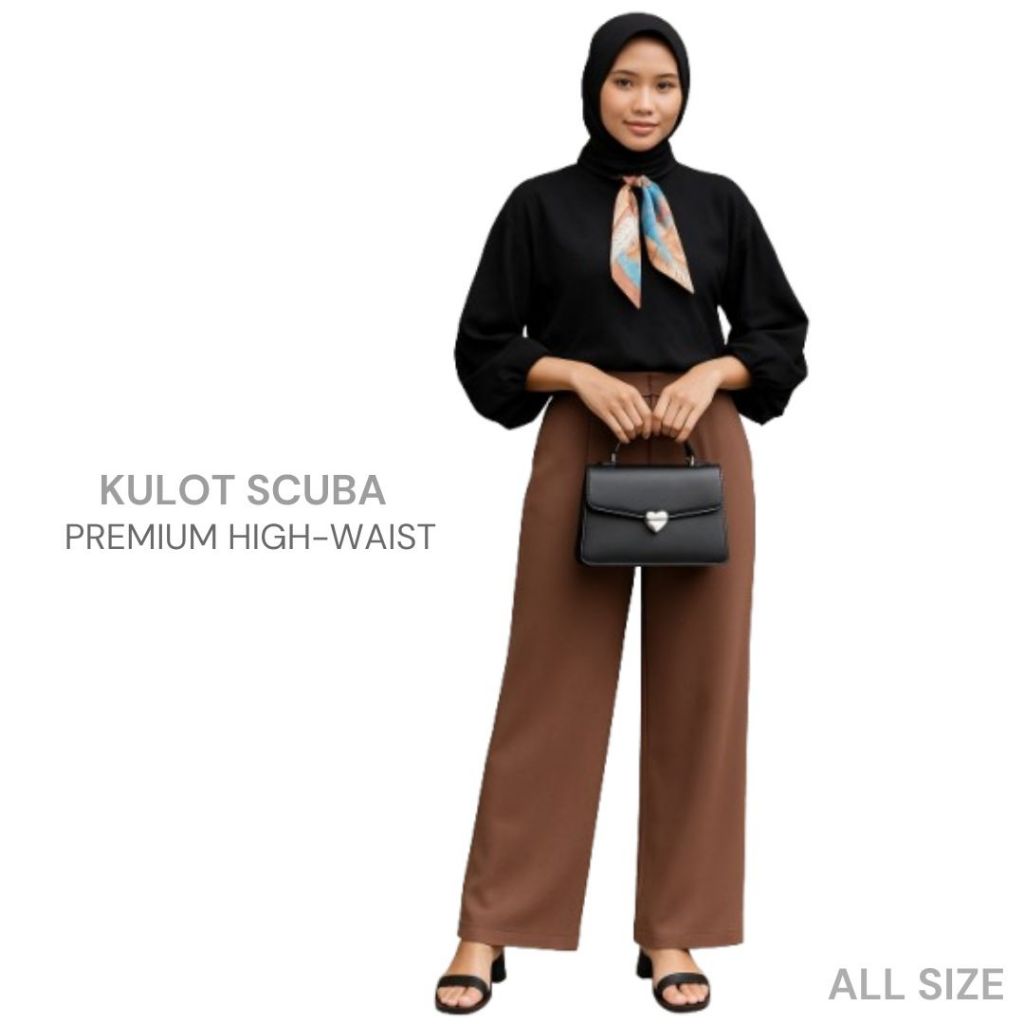 Celana Kulot Celana Panst OOTD Scuba Premium All Size