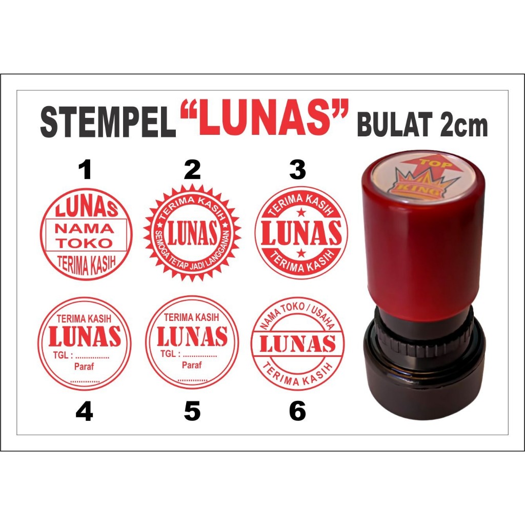 

STEMPEL LUNAS OTOMATIS 2 CM, STEMPEL FLASH [SATU WARNA] TERSEDIA 12 WARNA LENGKAP