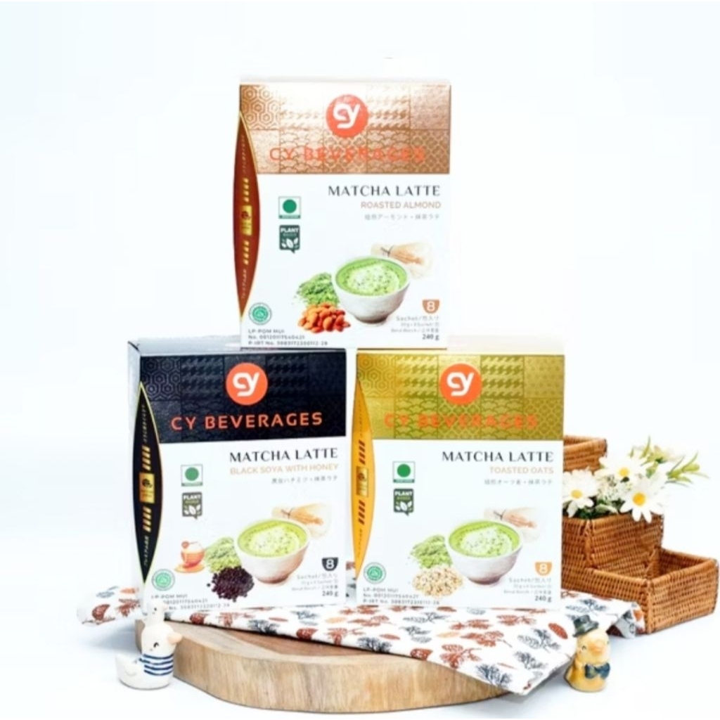 CY BEVERAGES MATCHA / HOJICHA SAKURA LATTE