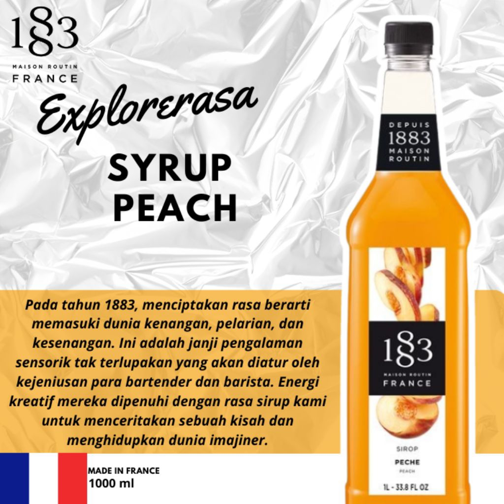 

1883 syrup Peach 1 liter