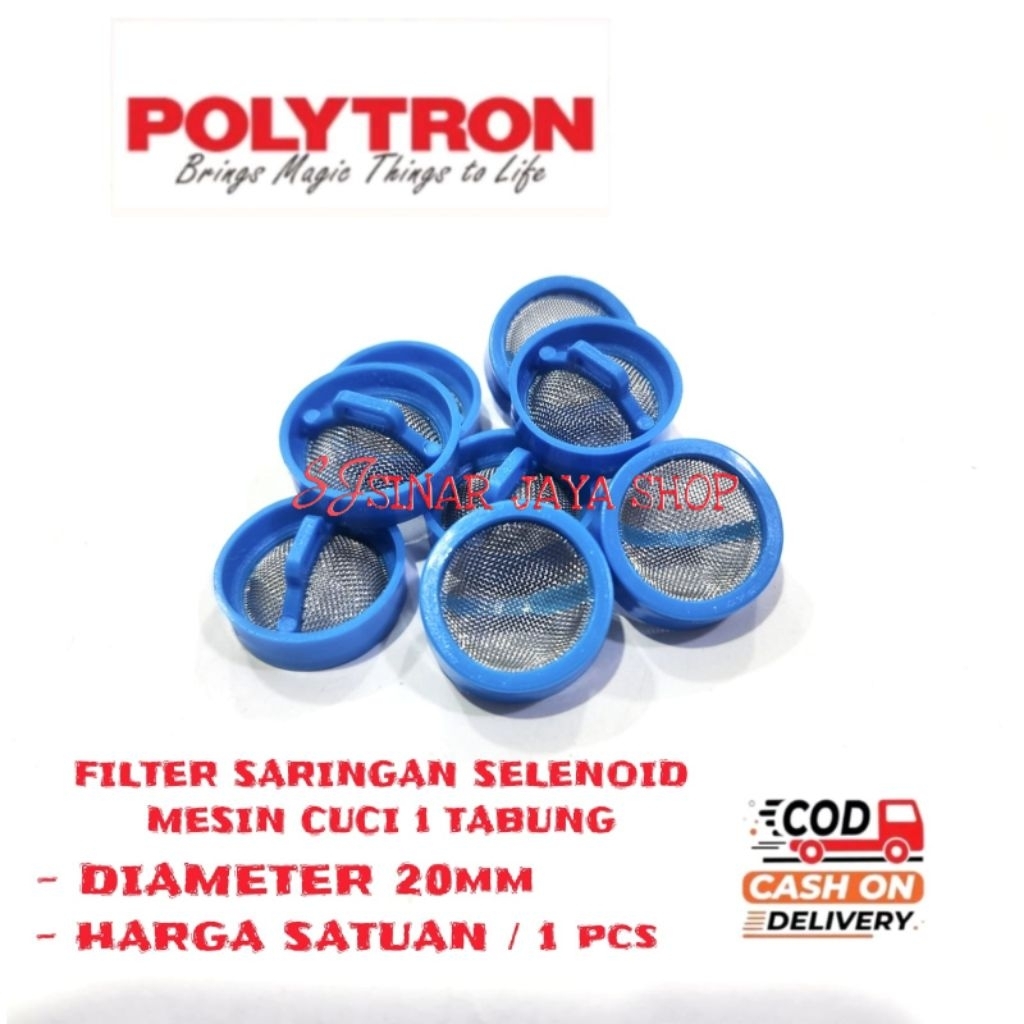 Filter Saringan Selenoid Mesin Cuci POLYTRON 1 Tabung | Saringan Selenoid Mesin Cuci