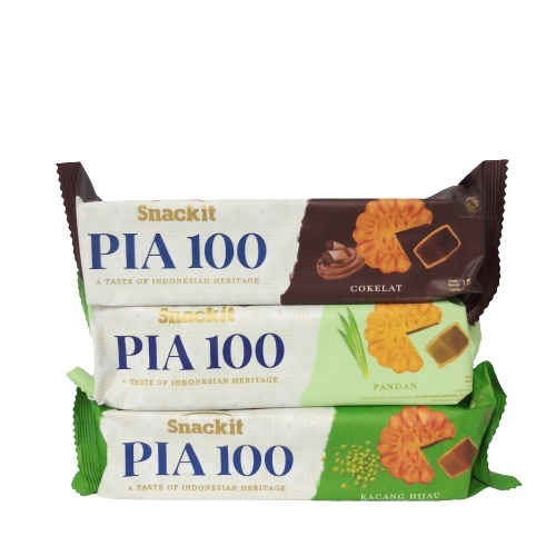 

SNACKIT PIA 100 KUE BAKPIA RASA COKLAT | KACANG HIJAU | PANDAN 75GR/150GR