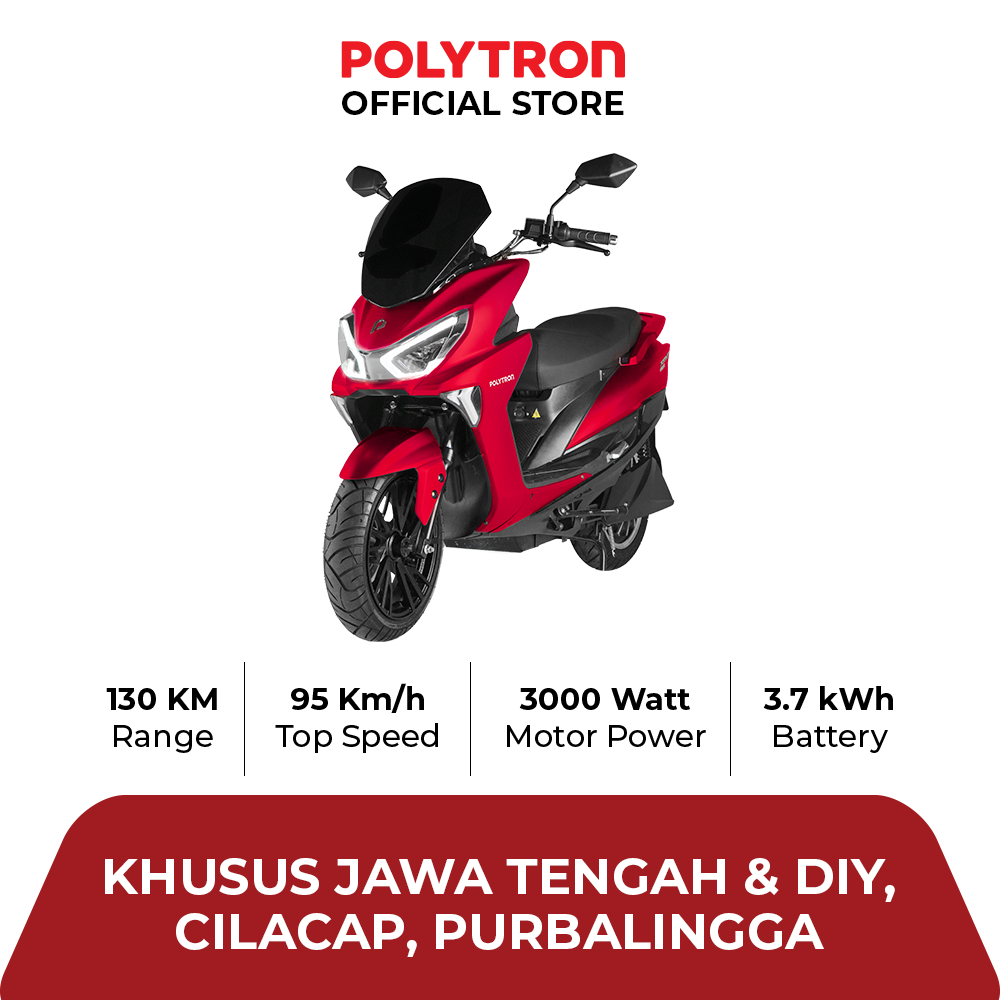 POLYTRON Fox R Sepeda Motor Listrik - OTR Jawa Tengah & DIY, Cilacap, Purbalingga