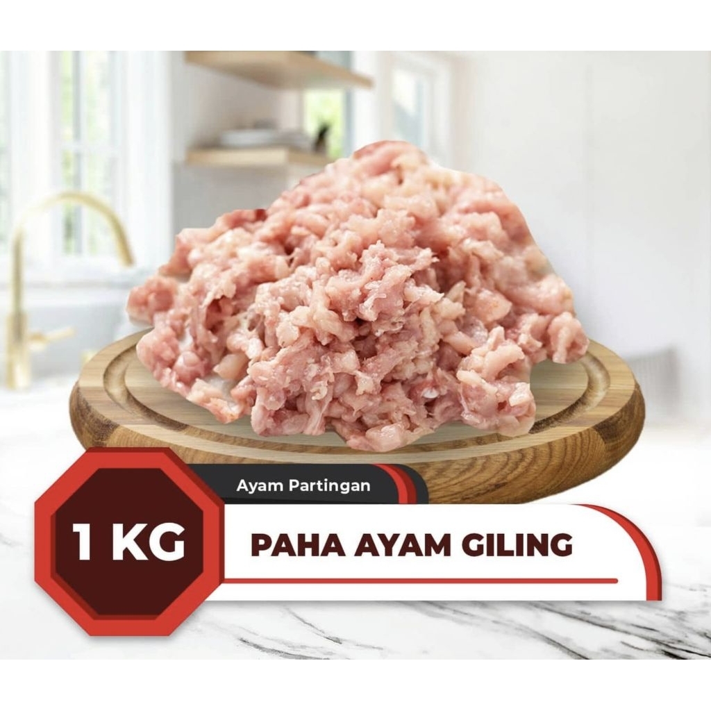 

Fillet Paha Ayam Giling / Boneless Paha Giling Fresh 1 kg (Ayam Segar)