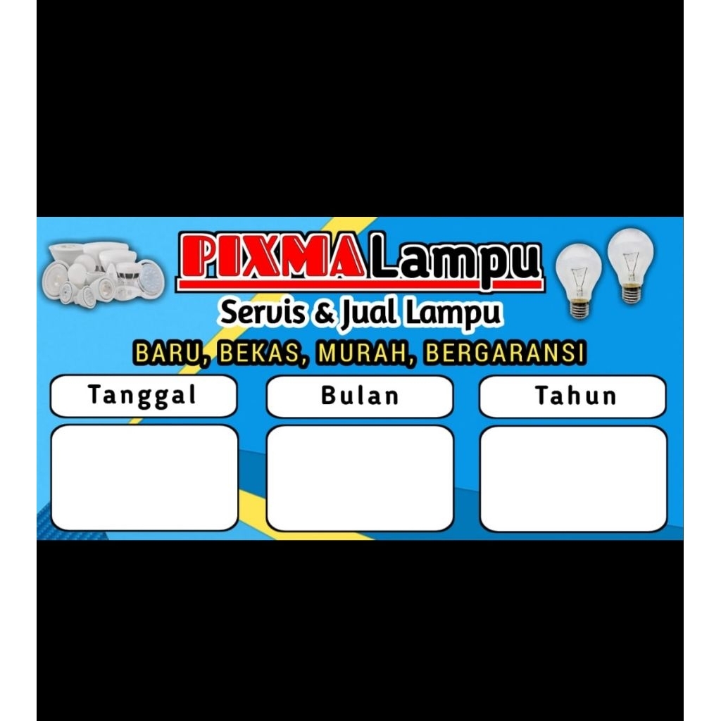

Stiker Segel Garansi Lampu