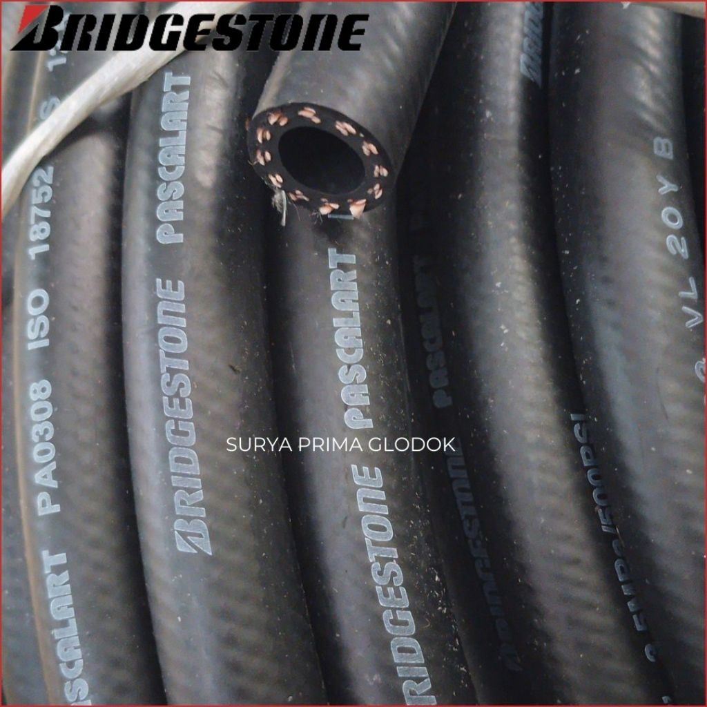 Selang Bridgestone Pascalart PA0316 1" (25,4x37,5) Wp 35 Bar Selang Tahan Panas Bensin Solar Oli Air
