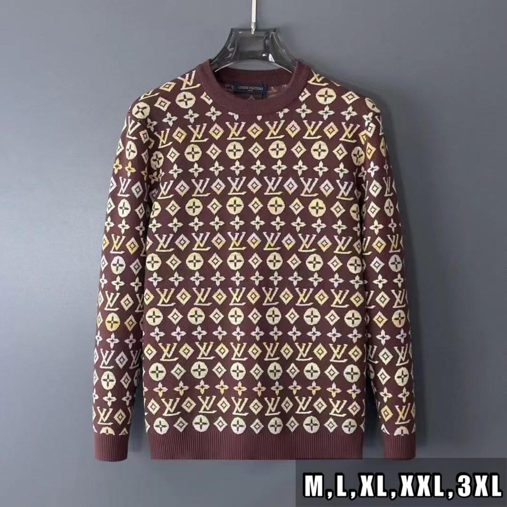 sweater rajut pria wanita import /sweater wool full motif import terbaru