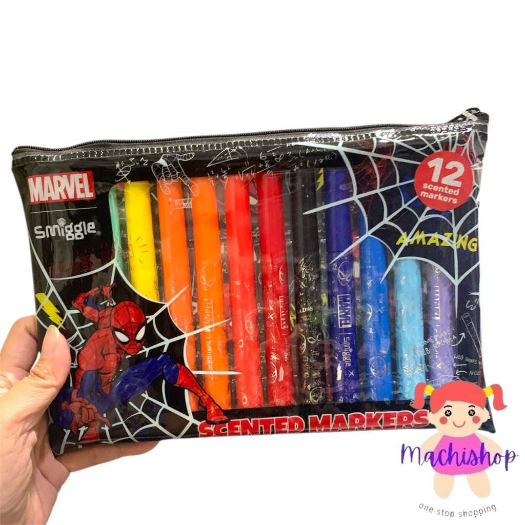 

*smiggle set , spiderman spidol