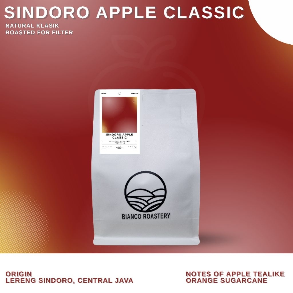 

Kopi Arabika Sindoro Apple Classic Natural, Roasted for Filter