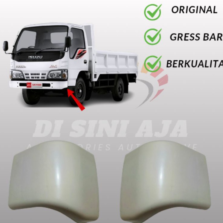 tanduk bemper depan isuzu elf nkr71 warna putih