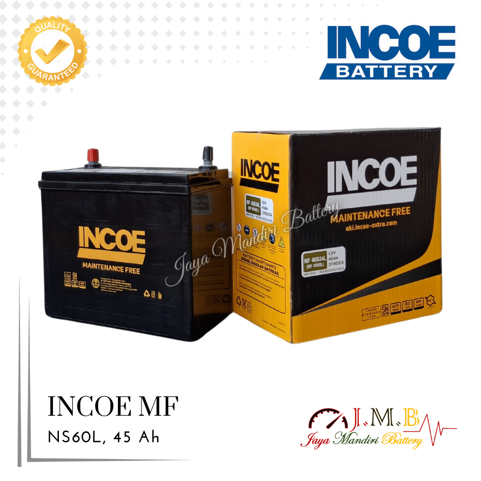 Aki Mobil INCOE NS60L Aki Kering Untuk Ertiga, Grand Livina, Corolla