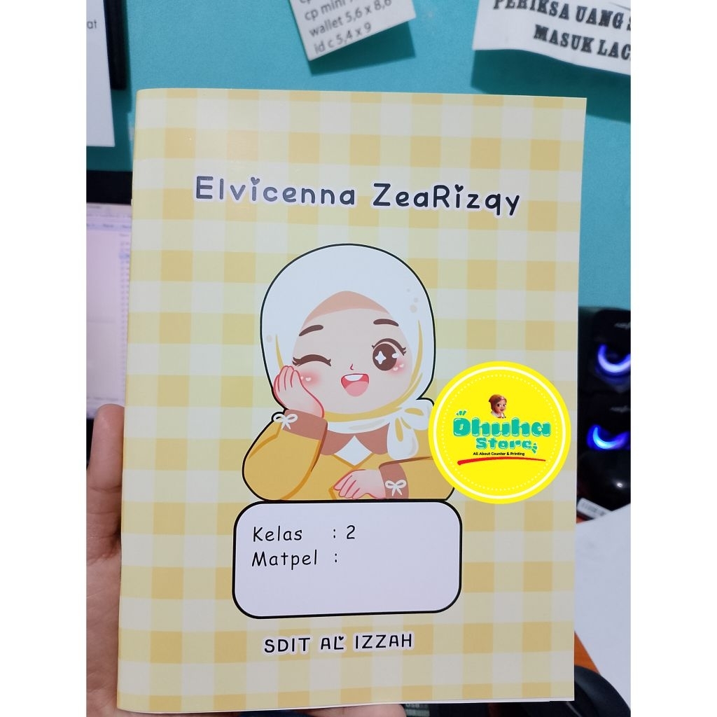 

[Satuan] buku tulis costum motif anak perempuan