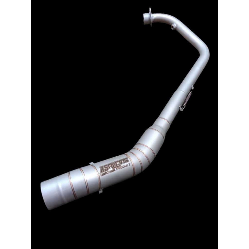 leheran knalpot cb150r new cbr150r Vixion satria Fu pipa leher knalpot sandblast titanium otiginal