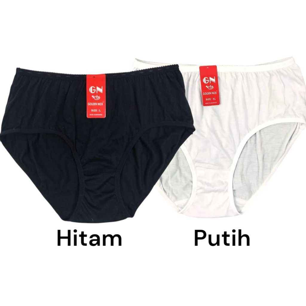 anindita_01 Grosir 6 PCS CD Celana Dalam Wanita Golden Nick  Warna Putih & 937 PUTIH