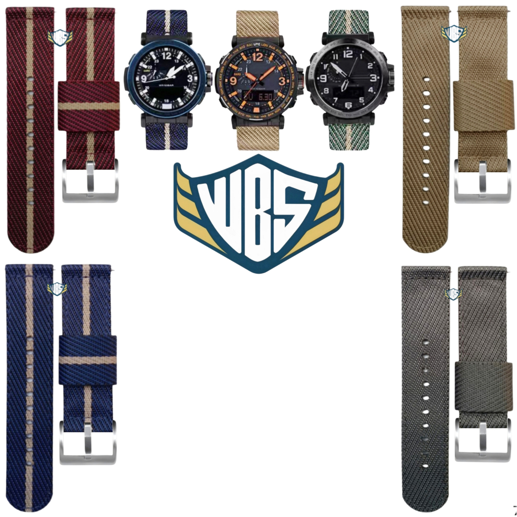 Tali Jam Tangan 24mm Replacement Strap Nilon Protrek PRG-600 PRW-6600 7002.24