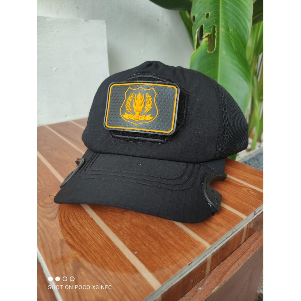 TOPI TACTICAL SATPAM LOGO