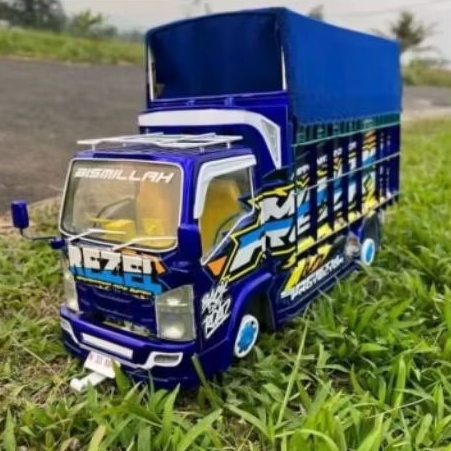 (PROMO)MINIATUR TRUK OLENG JUMBO MINIATUR TRUK OLENG BESAR UKURAN JUMBO LAMPU TERPAL