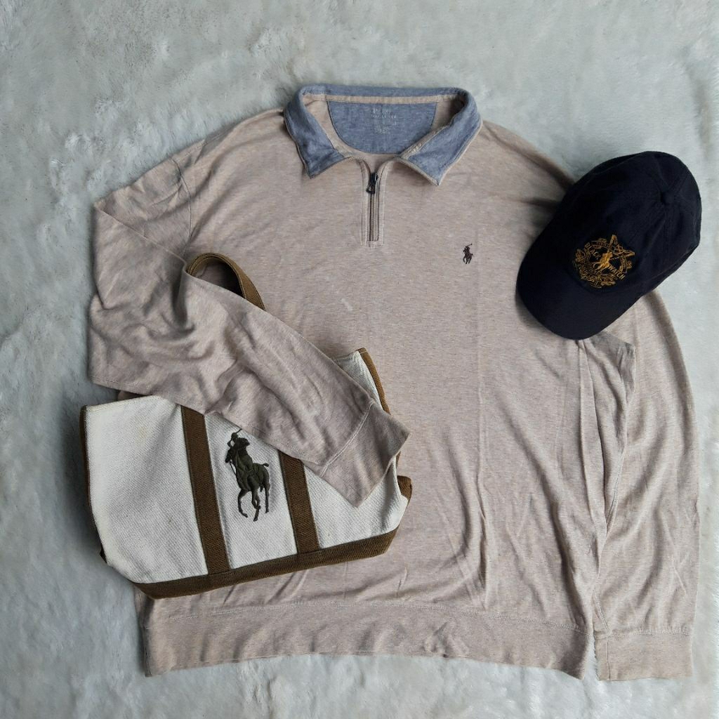 halfzip ralph lauren beige
