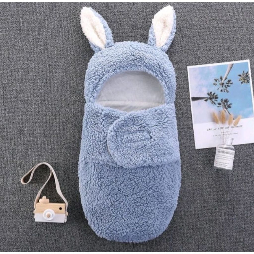 selimut bedong bayi karakter kelinci/bedong bayi/selimut bedong