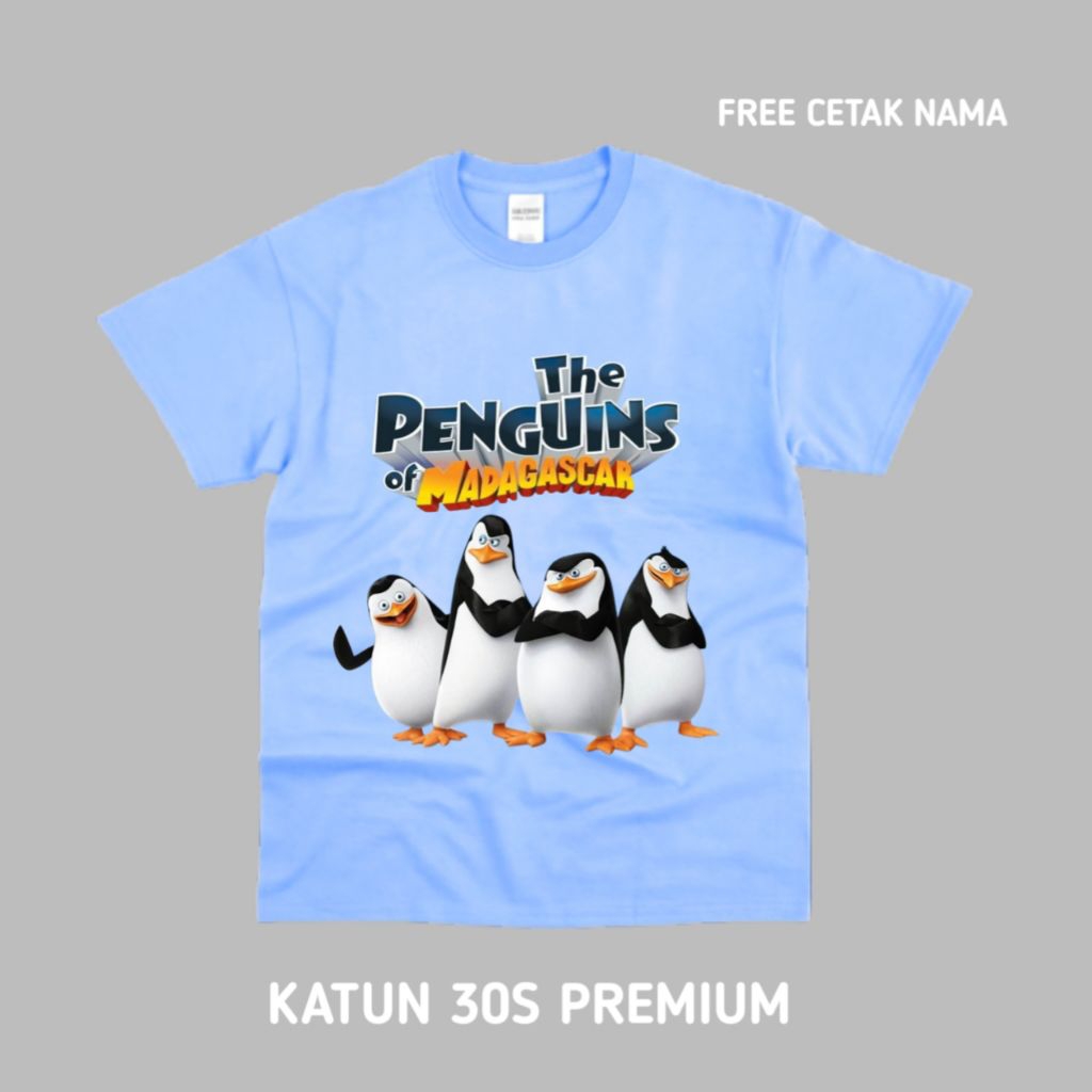 Kaos Anak The Penguins of Madagascar