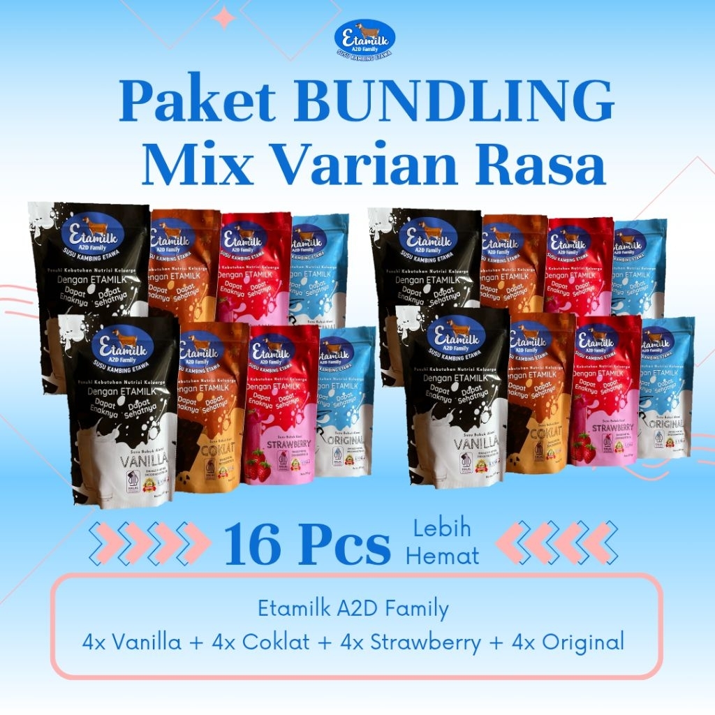 

Etamilk A2D Family Mix Varian Bundling 16pcs