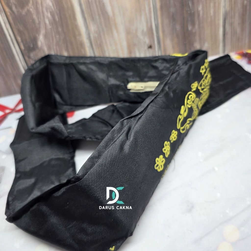 Sabuk kain asdaf warna hitam hijau