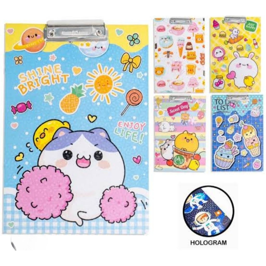 

papan ujian Fancy 2in1 Gambar Karakter Holo Glossy