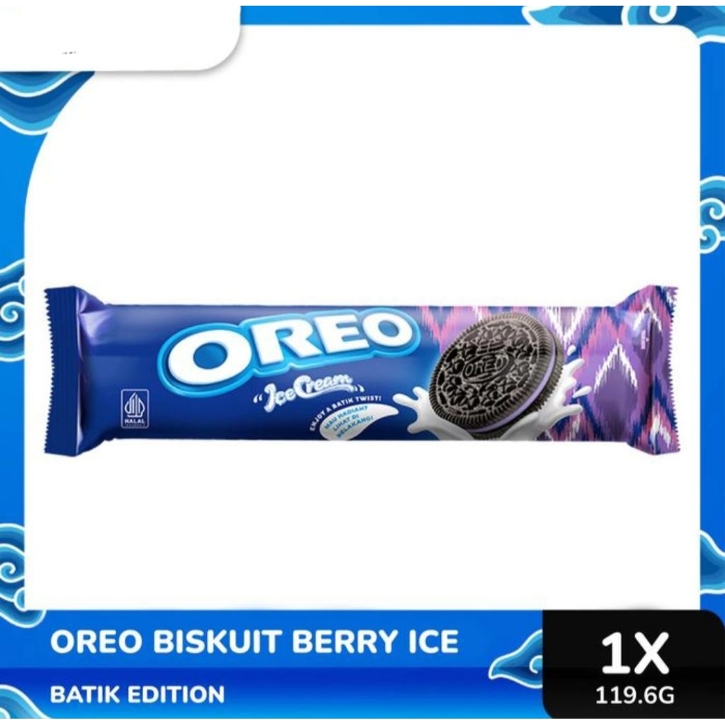 

Oreo Biskuit Rasa Berry Ice Cream (119.6 Gr)