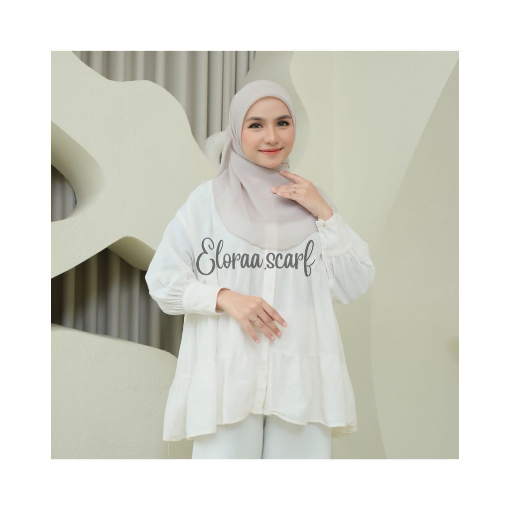 Paris Jadul Premium | Paris Jadul Polos Premium | Kerudung Polos Segi Empat | Kerudung bahan Paris