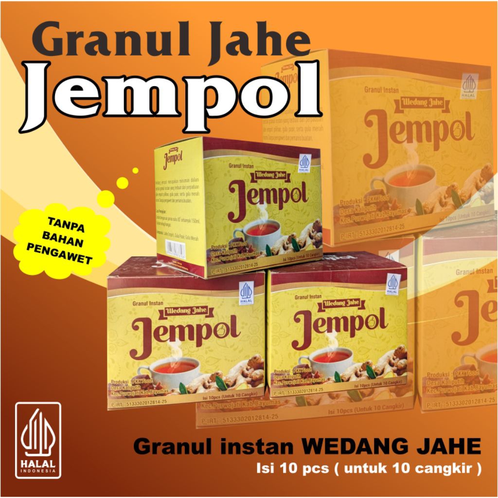 

Wedang granul jahe jempol instan tinggal seduh isi 10pcs