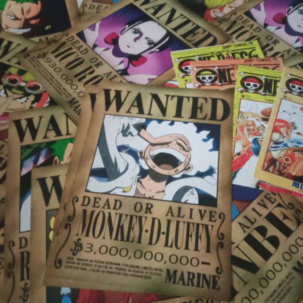 Poster Bounty One Piece Terbaru 1 set Ukuran A4 / Poster Anime Bounty One Piece