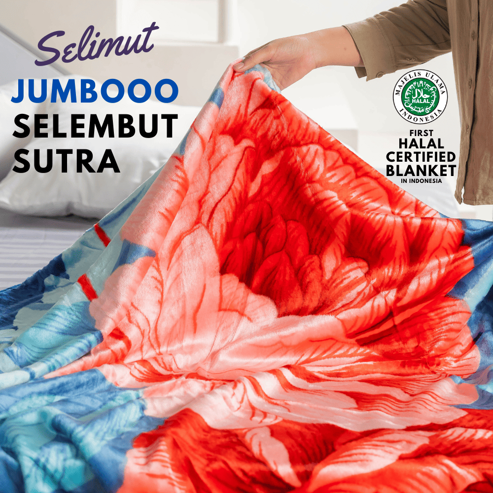 Rosanna - Selimut Tebal Bulu Halus Jumbo Super Soft 200x240 Motif