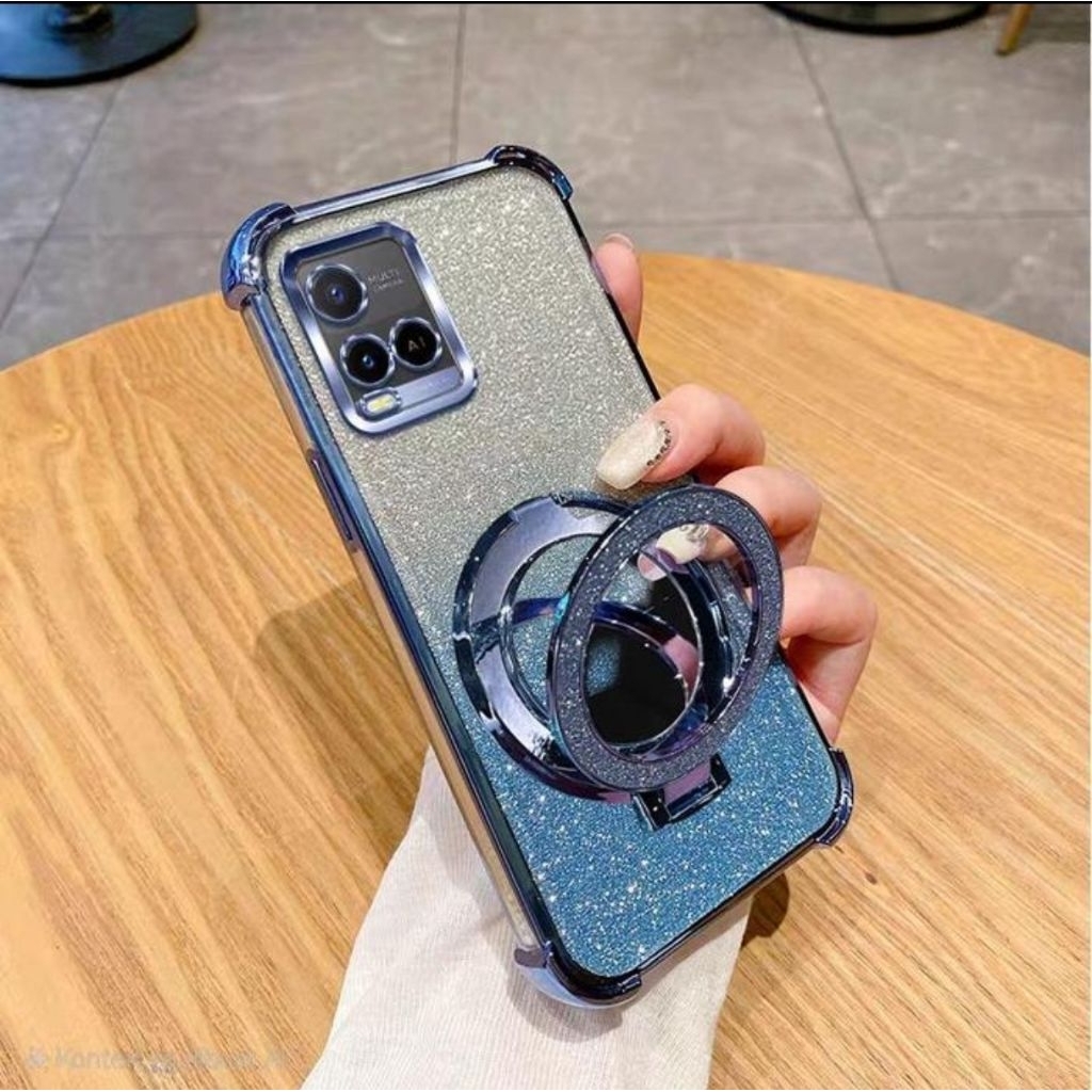 Case MagSafe For ViVO Y21/ViVO Y21S Shockproof desigh silikon Glitter -Y21s