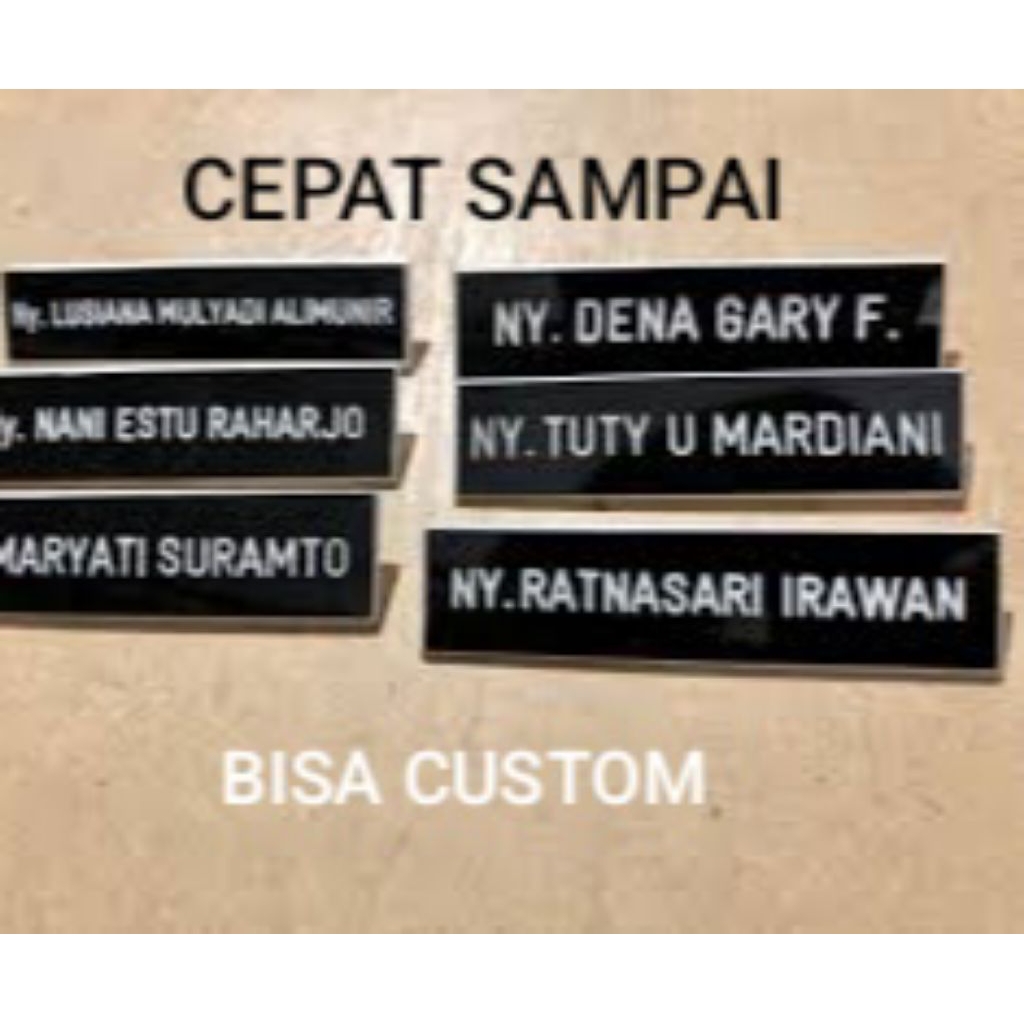

Nametag name tag pin nama papan nama