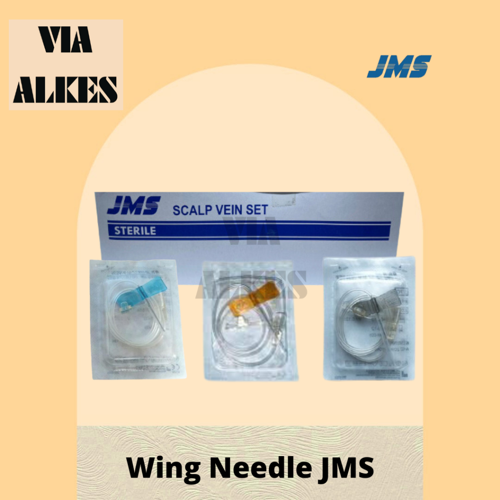 Wing Needle JMS Wing Needle Scalp Vein Infusion Set Per Pcs Wing Needle 23G 25G 27G JMS