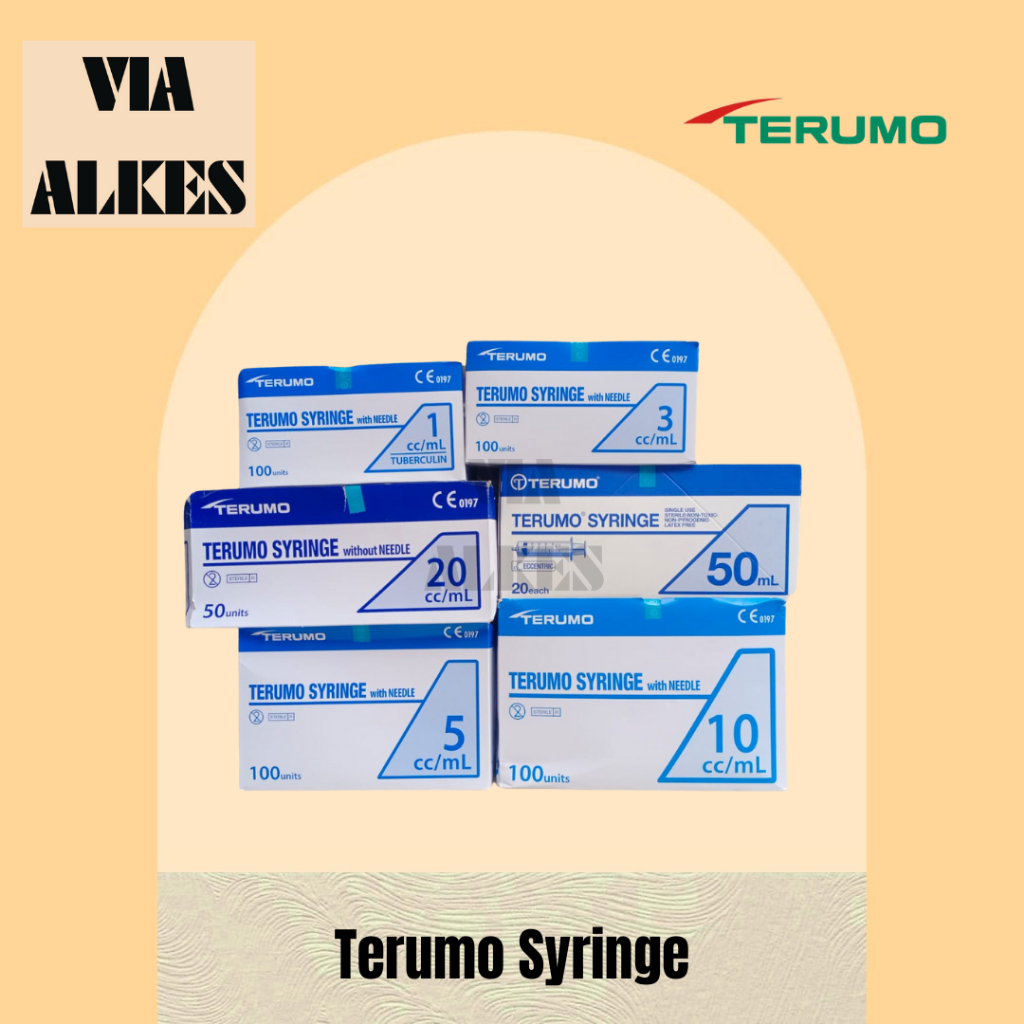 Per Box Terumo Spuit 1cc, 3 cc, 5 cc,10 cc, 20 cc & 50 cc Spuit Terumo 1cc, 3cc, 5cc, 10cc, 20cc