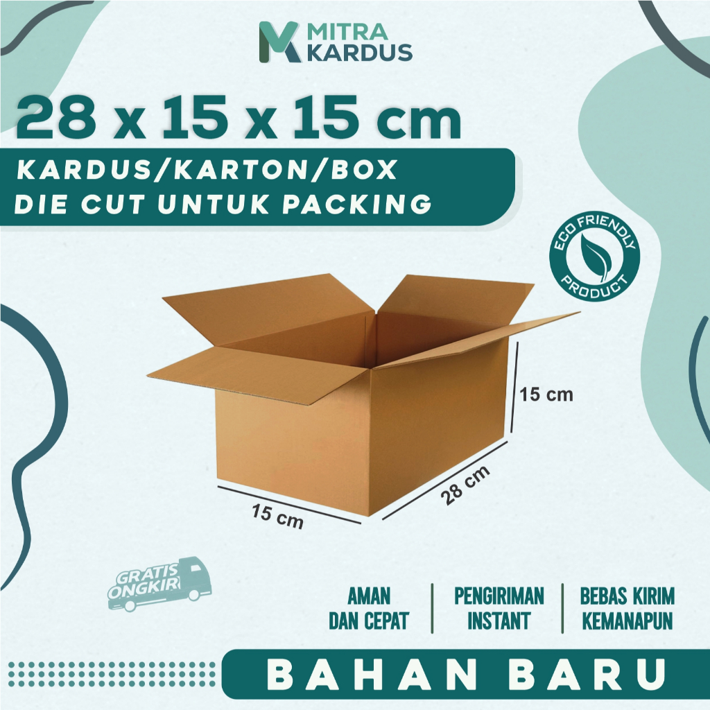 

kardus packing 28x15x15 cm / box karton corrugated single wall premium / Box Packing packing online