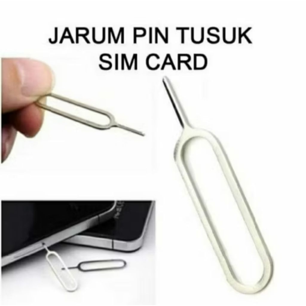 Jarum Pin Tusuk Kartu SIM Card Ejector Card HP Pembuka Sim Tray HP Injector SmartPhone Iphone Samsun