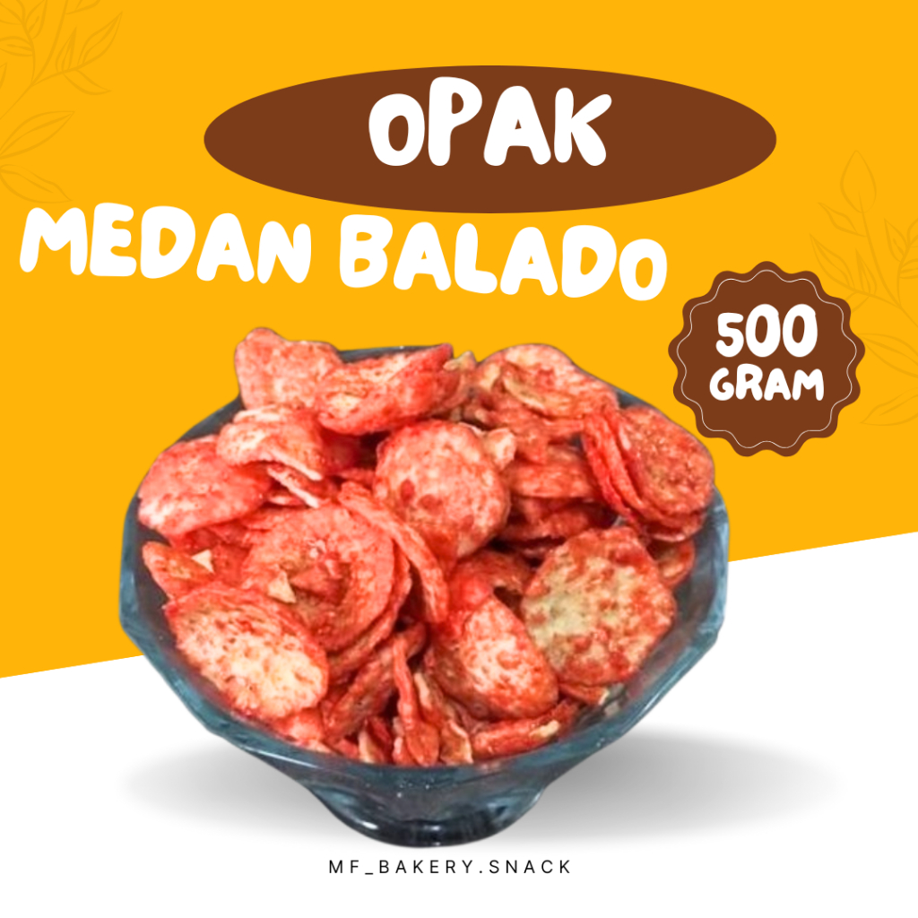 

Opak Balado Premium 500 gram Makanan Khas Medan