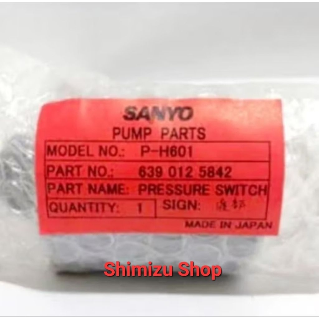 Otomatis Pompa Sanyo PH 608jp / Pressure Switch Pompa Sanyo PH 601jp Made in Japan