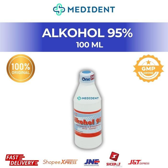 Alkohol 95% 100 ml / Alkohol 95% 100ml / Desinfektan Alkohol