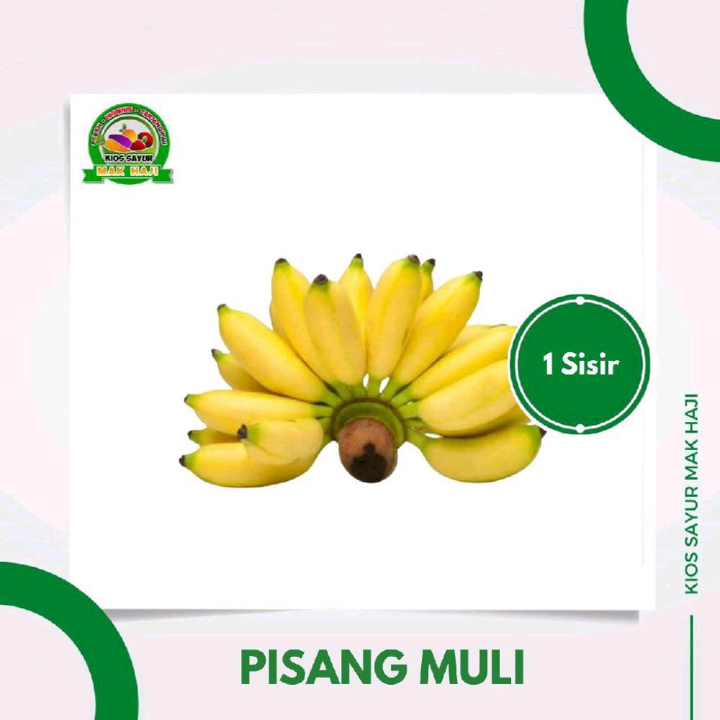 

Pisang muli fresh 1 sisir