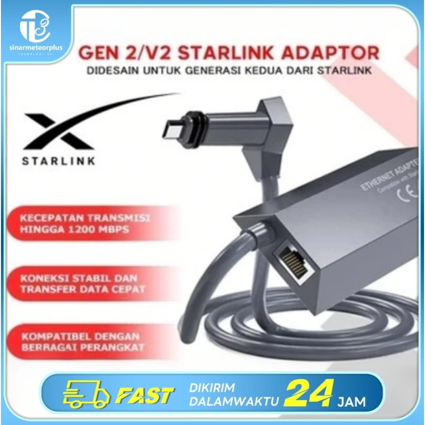 Adapter Lan Starlink V2/Gen 2 STARLINK ETHERNET ADAPTER / LAN / RJ45 Starlink Internet Satelit