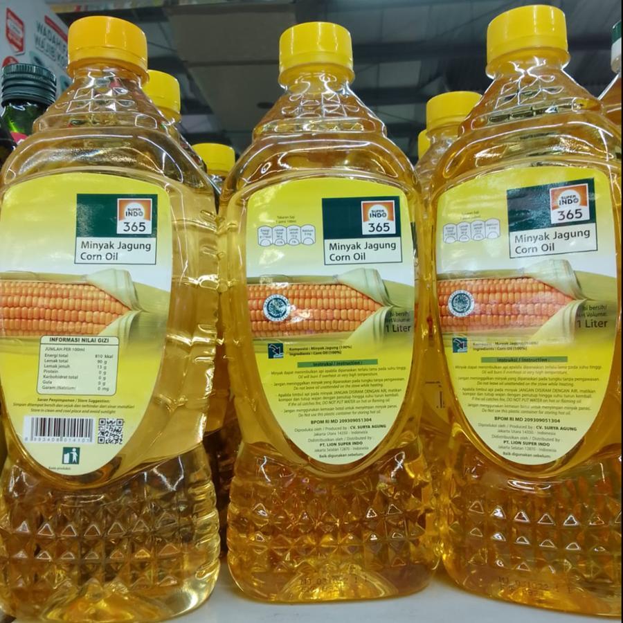 

Minyak Jagung Corn Oil 100% 1 Liter Minyak Sehat Rendah Lemak