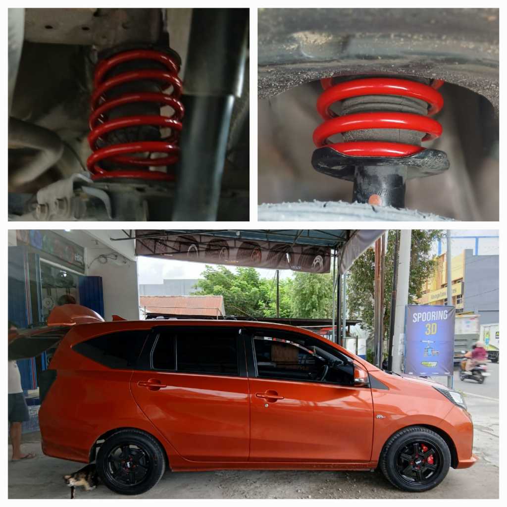 LOWERING KIT HSR RED PER CEPER HSR TOYOTA CALYA SIGRA AGYA AYLA