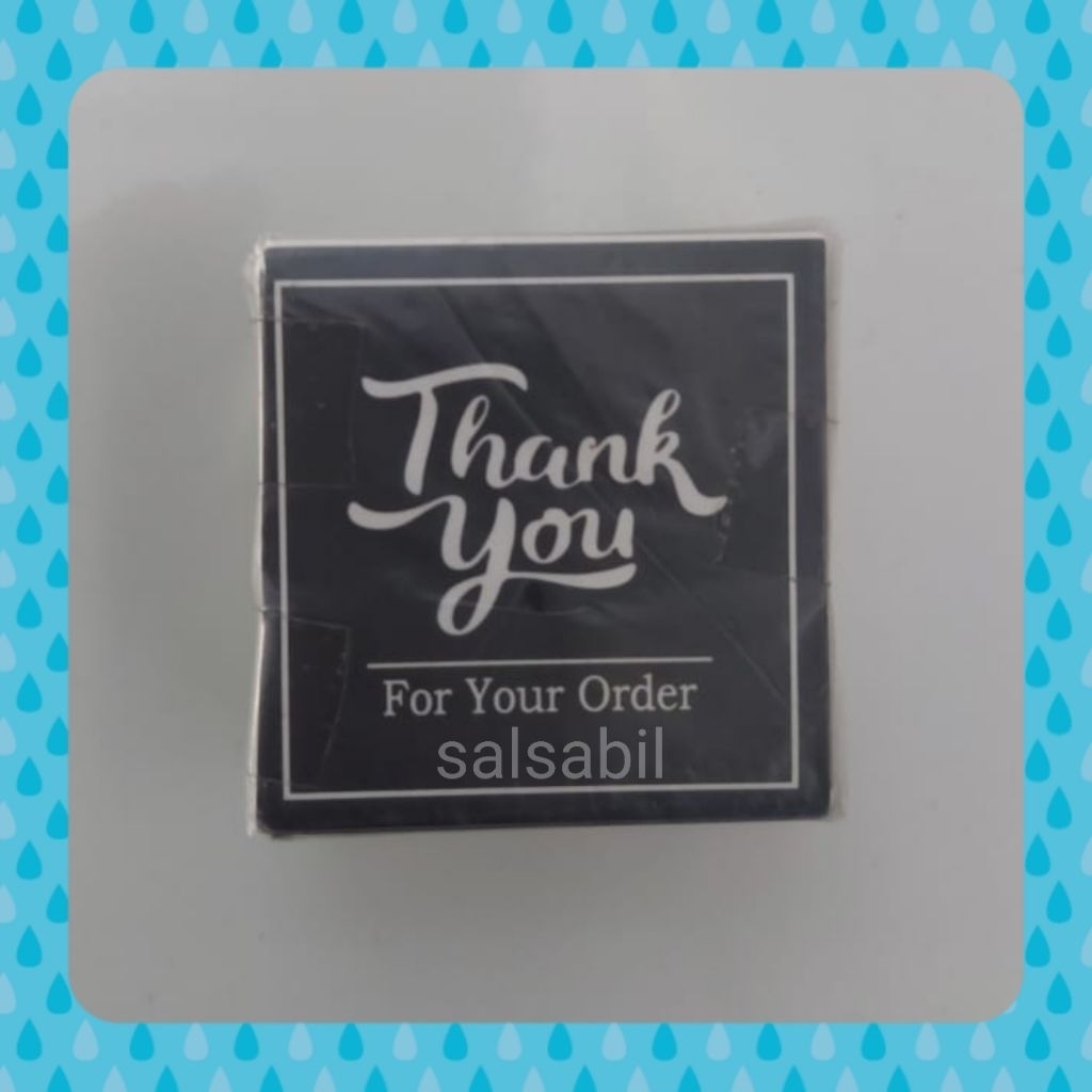 

Stiker thank you kotak isi 100pcs