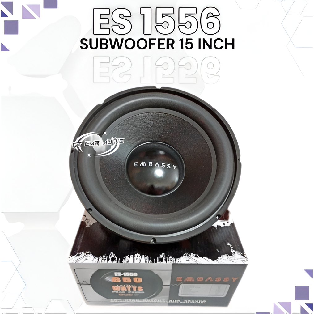 SUBWOOFER EMBASSY 15inch DOUBLE COIL DOUBLE MAGNET EMBASSY ES-1556